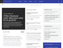 Tablet Screenshot of pravnenoviny.sk